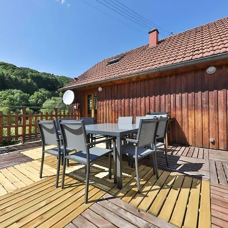 Le Du Tanet Sauna Terrasse En Alsace בקתה Soultzeren