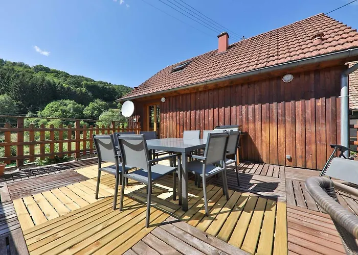 Le Du Tanet Sauna Terrasse En Alsace Chalet Soultzeren